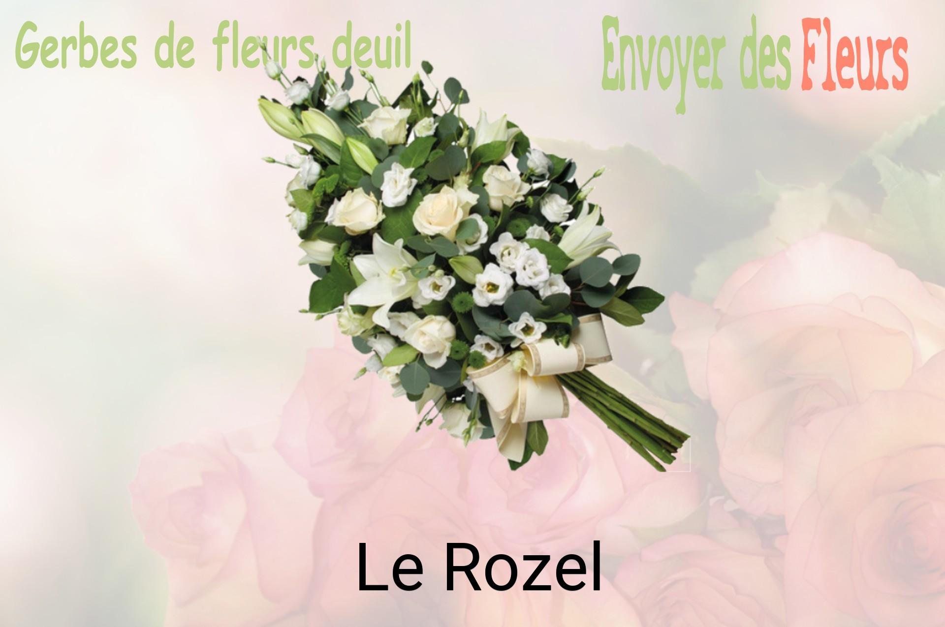 Gerbe de fleurs de deuil livrée à Le Rozel